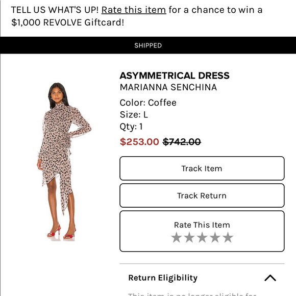 Asymmetrical Marianna Senchina Dress - Picture 2 of 5